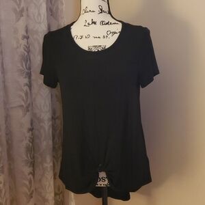 MICHAEL Michael Kors Black high low shirt w/twist